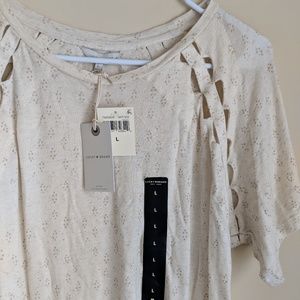 Lucky Brand | NWT cut out tee shirt